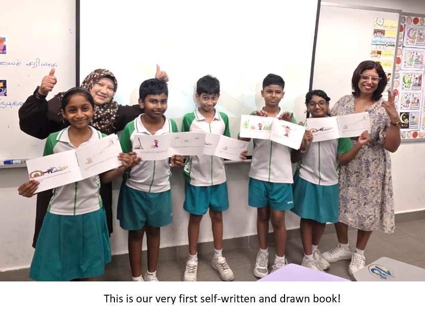Tis is our very first self-written and drawn book!
